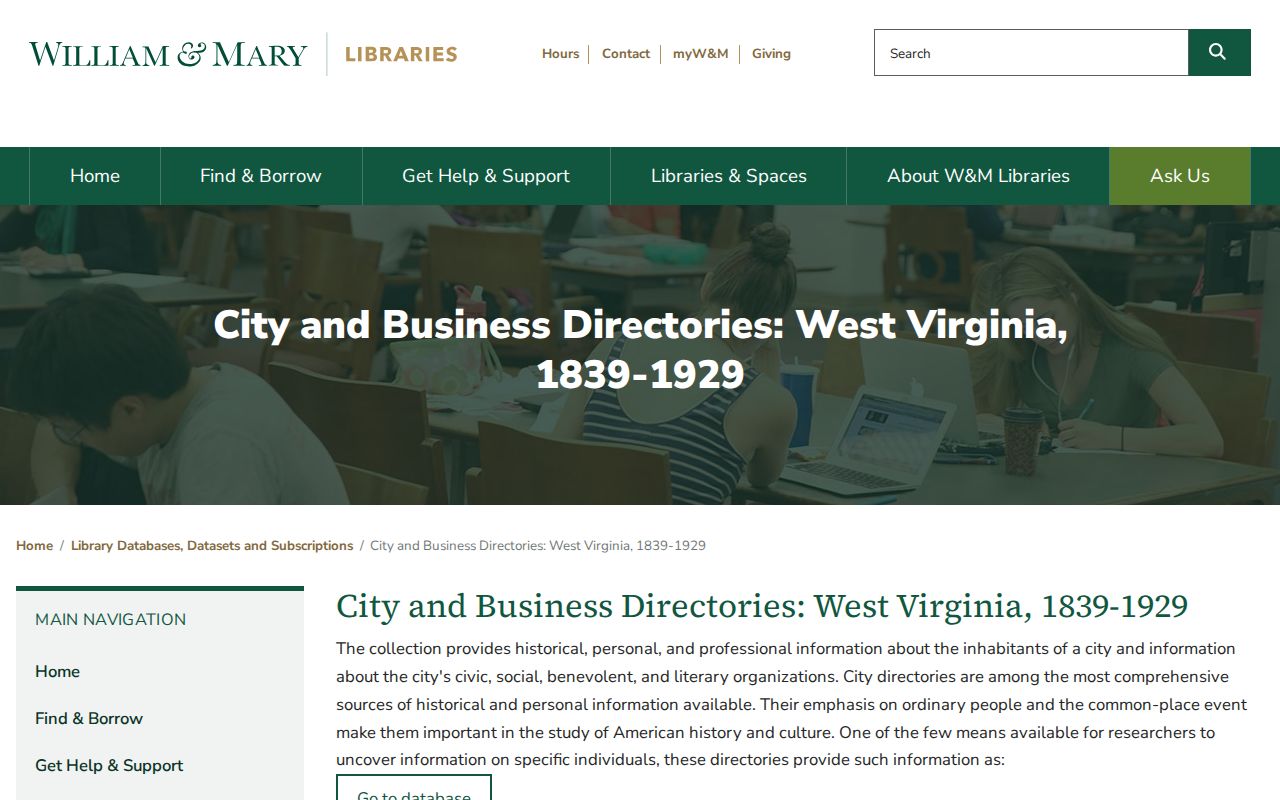 Nitro city directory lead in the digitized West Virginia directory collection