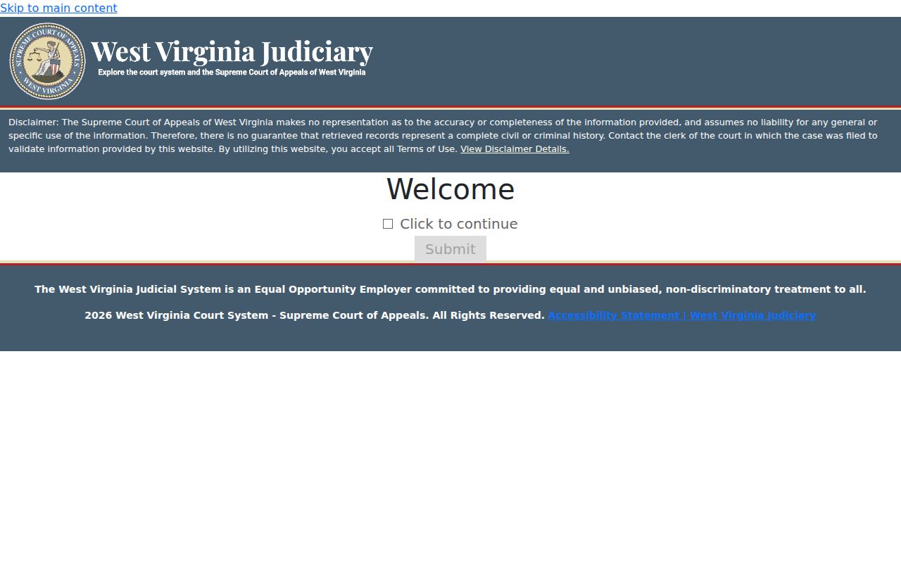 Nitro resident lookup through West Virginia Magistrate Case Search