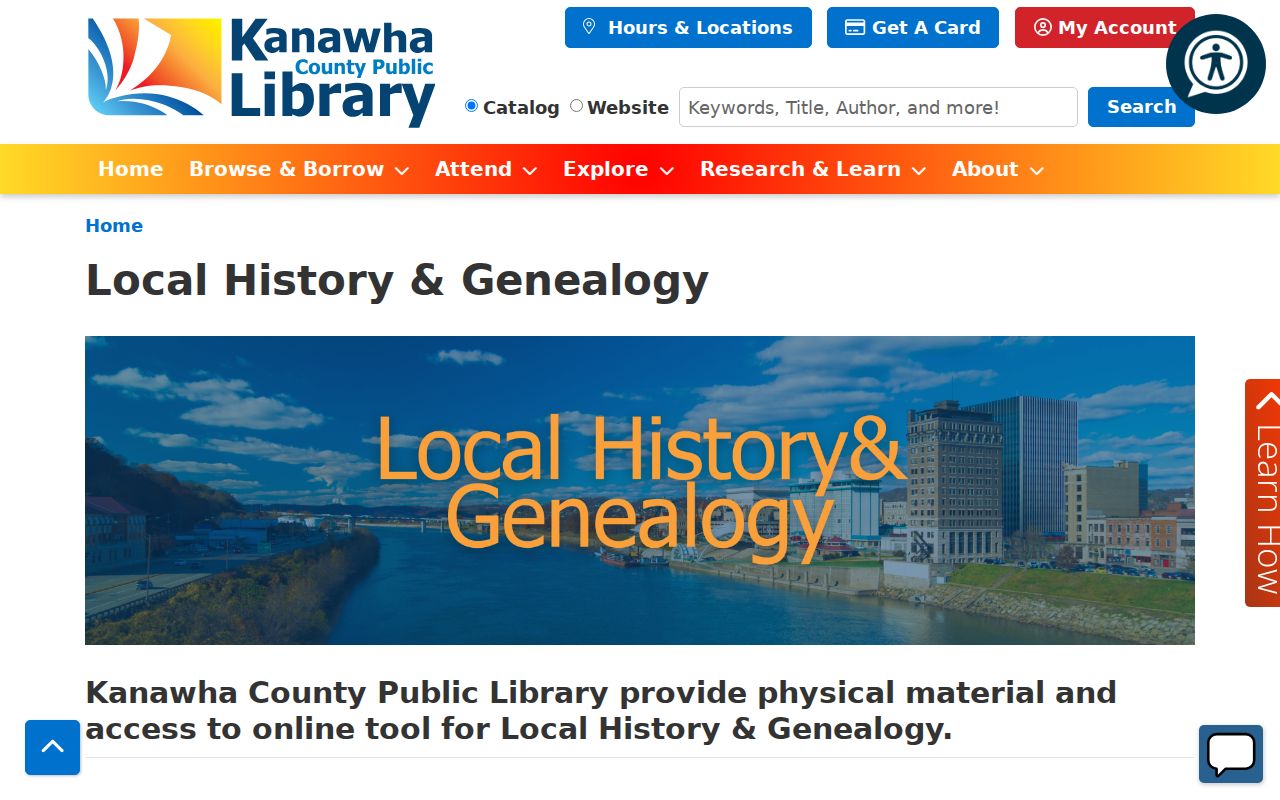 Nitro city directory research links on the KCPL local history page